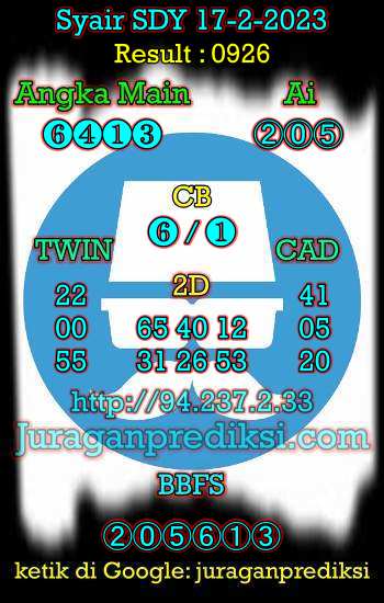 prediksi sdy 17 februari 2023, syair sdy hari ini jumat 17-2-2023, prediksi syair sydney 17 februari 2023, prediksi sdy jp jitu dan akurat