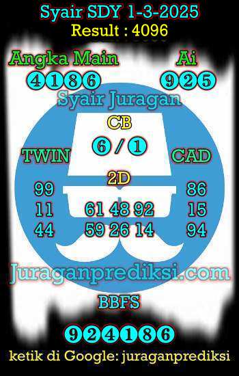 prediksi sdy 1 maret 2025, syair sdy hari ini sabtu 1-3-2025, prediksi syair sydney 1 maret 2025, prediksi sdy jp jitu dan akurat