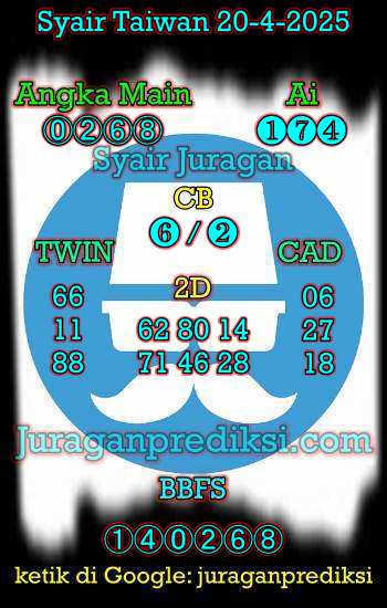 prediksi taiwan 20 april 2025, syair taiwan hari ini minggu 20-4-2024, angka keluar togel taiwan, toto jitu taiwan 20 april 2025 akurat