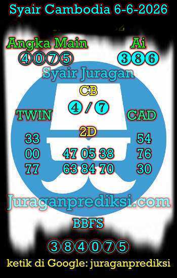 prediksi cambodia sabtu 6 juni 2026, syair cambodia hari ini sabtu 6-6-2026, prediksi syair kamboja 6 juni 2026 4d jitu dan akurat