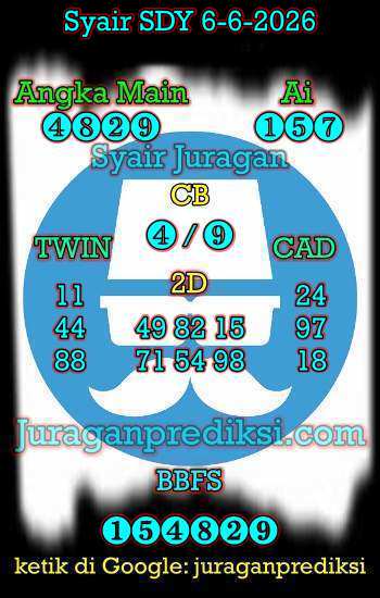 prediksi sdy 6 juni 2026, syair sdy hari ini sabtu 6-6-2026, prediksi syair sydney 6 juni 2026, prediksi sdy jp jitu dan akurat