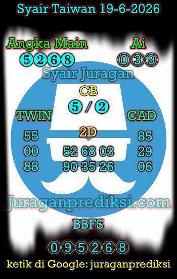 prediksi taiwan 19 juni 2026, syair taiwan hari ini Jumat 19-6-2026, angka keluar togel taiwan, toto jitu taiwan 19 juni 2026 akurat